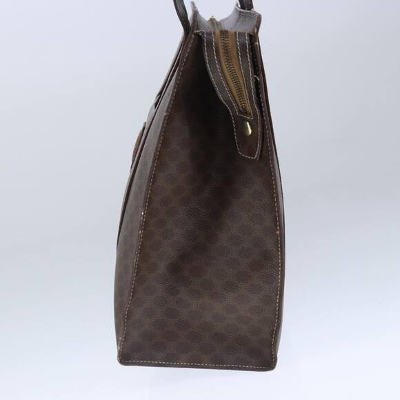 CELINE Macadam Canvas Shoulder Bag Pvc Leather Brown - Picture 5 of 12